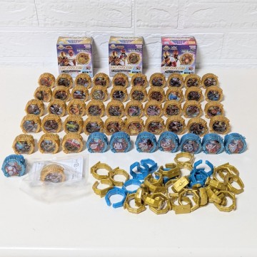 BANDAI DXセンタイリング 55個まとめ ゴジュウジャー ゴーカイジャー キョウリュウジャー オーレンジャー ほか 未開封品あり 現状品