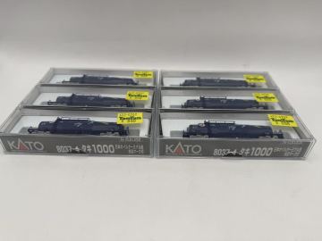【 ★1円スタート★ KATO カトー Nゲージ 鉄道模型 8037-4 タキ1000 日本オイルターミナル色 矢羽マーク付 】