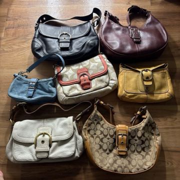 1円 COACH バッグ まとめ売り トートバッグ ハンドバック ショルダーバッグ シグネチャー レザー SOHO ソーホー PVC 7点 セット 大量 y2k