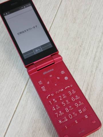 docomo ドコモ KY-42C DIGNO ケータイ レッド 京セラ ガラホ 元箱/説明書付