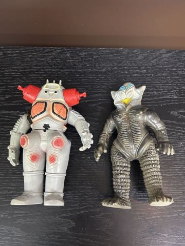 キングジョー　ウルトラセブン　ソフビ　 フィギュア　当時物　ブルマァク メフィラス星人　ウルトラマン 円谷プロ 怪獣 マルサン 