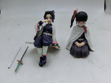 T【ユ7-90】【60サイズ】▲1円～/鬼滅の刃 ぬーどるストッパー 胡蝶しのぶ・ちょこのせ 胡蝶カナヲ フィギュア 2点セット