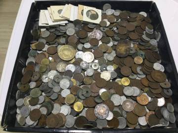 古銭　銀貨　大量　まとめ　3.1kg コイン　日本　雑銭