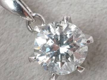 【9405D】Pt900 天然ダイヤモンド 大粒 1.176ct/1.4g ペンダントトップ