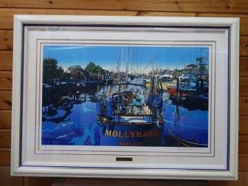 【青宝】022164鈴木英人「陽が昇り、として陽が沈むまで」版画　シルクスクリーン　70/250　直筆サイン額装（19983994）