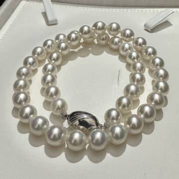 【テリ強 超大珠】 あこや真珠 パール ネックレス 8.4-8.9mm SV 42cm 44.6g akoya pearl jewelry necklace アコヤ 本真珠 宝石 ジュエリー