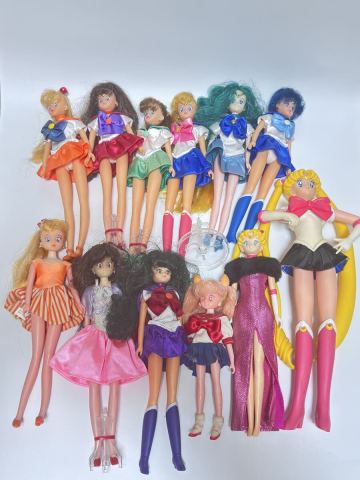 当時物 美少女戦士セーラームーン 着せ替え人形 BANDAI ドール レトロ まとめて　現状品　▼説明欄追加画像有