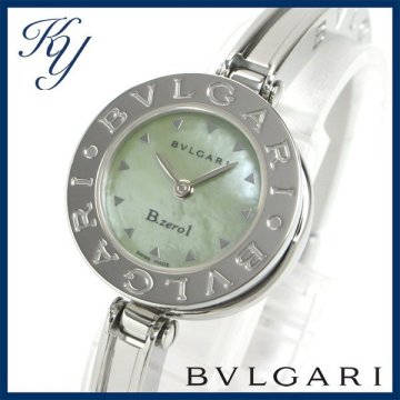 1円～ 3ヶ月保証付き 磨き済み 美品 本物 人気 BVLGARI ブルガリ ビーゼロワン BZ22S シェル レディース 時計