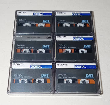 ★使用済中古 ☆美品☆ 【DATテープ6個セット!!】 SONY ソニー　DT-120