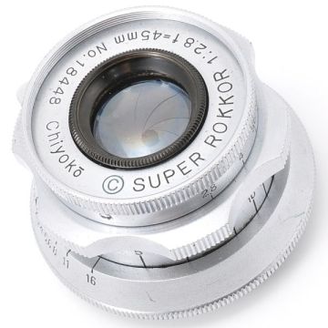 Chiyoko SUPER ROKKOR 45mm F2.8 Lマウント L39 キャップ フィルター 千代田光学 スーパー ロッコール 45/2.8 日本製 JAPAN レンズ 4.5 28