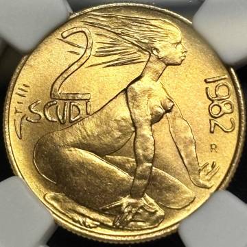 【サンマリノ金貨】(NGC-MS68 6.0g/91.7%金 1982年)