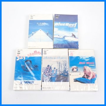□未開封 TUBE/チューブ カセットテープ 5本セット/Say Hello/浪漫の夏/Melodies&Memories/BlueReef/HEAT WAVER/ヴィンテージ&2165500073