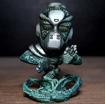 ハイエロファントグリーン リペイント/ジョジョの奇妙な冒険/キャラヒーローズ/フィギュア/リメイク/カスタムペイント/jojo figure repaint