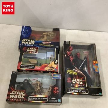 1円〜 未開封含 STAR WARS エレクトロニック トーキング ダース・モール、アクションフリートDXビークル 通商連合バトル・タンク他