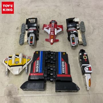 1円〜 ジャンク 箱無 DX超合金 光戦隊マスクマン 光速合体 グレートファイブ