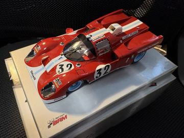 ■BRM 1/24 スロットカー BRM-209◆ Ferrari 512M - 1000km SPA 1971 　Scudelia filipinetti.　#32/G.Gagliardi-C.Manfredini.■