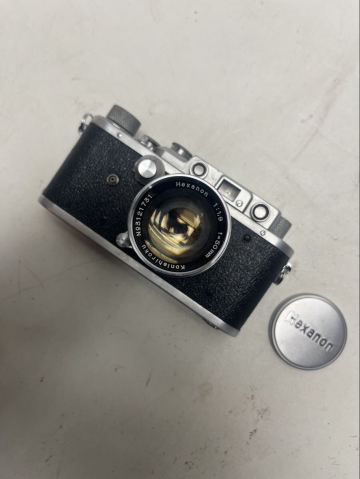 現状品 Konica Chiyota MODEL III レンジファインダーカメラ Hexanon 50mm F1.9 レンズ付 ヴィンテージ