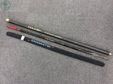 CC0604166　◎ 1円 スタート がまかつ がま鮎 INDUCER 硬中硬100 ケース付き 釣り竿 釣り具 フィッシング用品 中古品 used品 現状品⑬