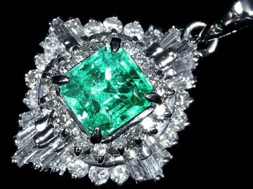 MV17964T【1円～】新品【RK宝石】≪Emerald≫ 極上エメラルド 大粒0.86ct 極上ダイヤモンド Pt900 高級ペンダントヘッド ネックレス ダイヤ