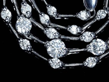 OOM18065SS【1円～】新品仕上【RK宝石】《Diamond》豪華絢爛! 極上ダイヤモンド 総計3.24ct! K18WG 超高級 ステーション ネックレス ダイヤ