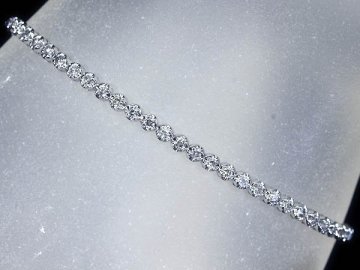 M17832S【1円～】新品【RK宝石】≪DIAMOND≫ 上質ダイヤモンド 総計1.5ct! 高級 テニス フルエタニティ ブレスレット ダイヤ