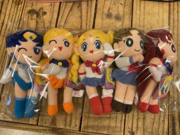 昭和レトロ☆美少女戦士セーラームーン　とるとるキャッチャー　ぬいぐるみ　５点セット★非売品、美品
