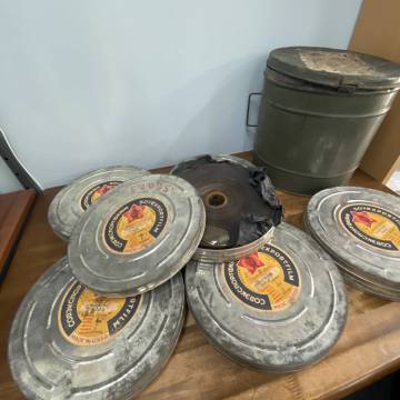 詳細不明 16mmフィルム 6個まとめてセット ソビエト映画 旧ソ連時代のフィルム ロシア SOVEXPORTFILM MADE IN USSR