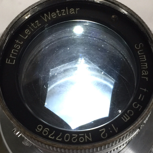 LEICA Ernst Leitz Wetzlar Summar 5cm F2 L39マウント 六角絞り 一眼 MF カメラ レンズ 光学機器