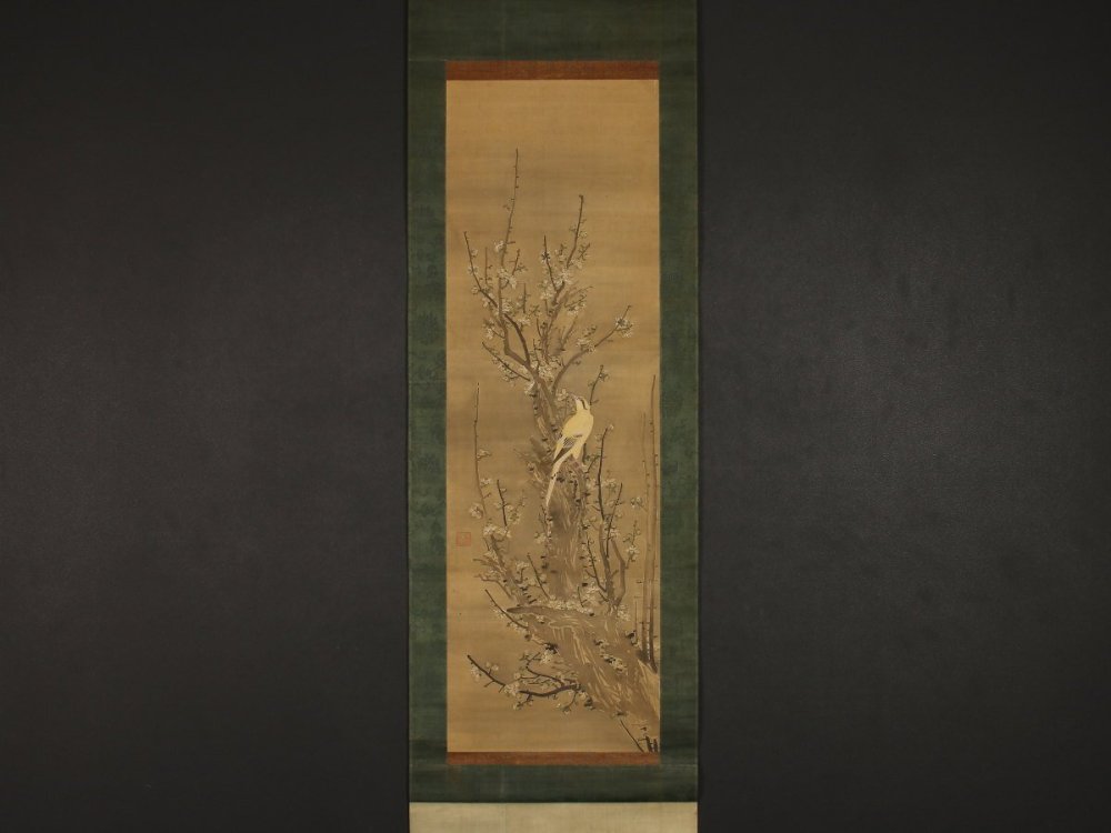 【模写】【伝来】sh8562〈三香〉花鳥図 中国画