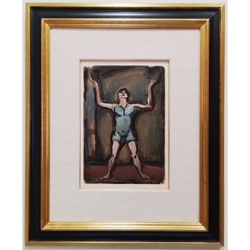 ジョルジュ・ルオー　サーカス　曲芸師　1930年　銅版画　アクアチント　限定270部　高級額付　真作