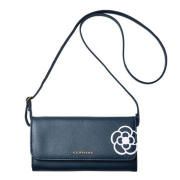 クレイサス CLATHAS お財布ポシェット カメリアプリント 上品バッグ 超軽量バッグ おしゃれなポシェット ファスナーポケット付き2