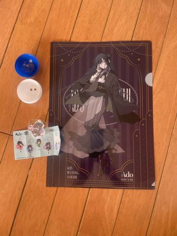 Ado&times;くら寿司　クリアファイル めじるしチャーム