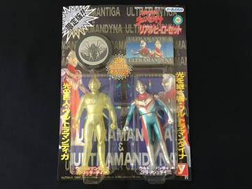 デッドストック ユタカ ハーティロビン ウルトラマンティガ&ウルトラマンダイナ リアルヒーローセット ソフビ フィギュア 特撮 当時もの
