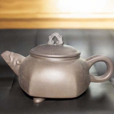 【FU10】某有名資産家放出品 中国美術 中国骨董 アンティーク 急須 刻印あり 朱泥 美品