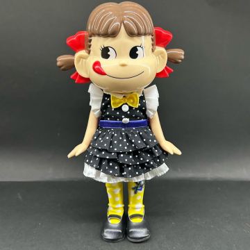 不二家 レモンスカッシュ 40周年記念 レア ペコちゃん人形 当選品 フィギュア ソフビ レトロ 1スタ 1円スタート 