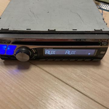 ALPINE DVA-9860J DVD HEAD UNIT 1DIN AUX CD デジタルアウト付　AI-NET対応　動作確認済み
