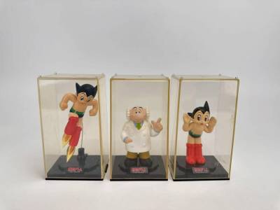 F2★お茶の水博士 アトム 鉄腕アトム 3点 コレクターズフィギュアワールド トミー 手塚治虫 コレクターズ フィギュア ワールド 現状品