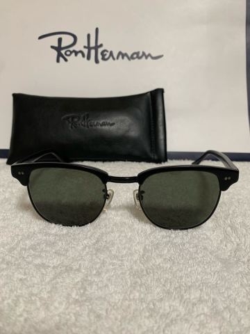 Ron Herman x 金子眼鏡 別注 KANEKO OPTICAL Club Master Sunglass サングラス マットブラック ケース付 RHC レイバンクラブマスタータイプ