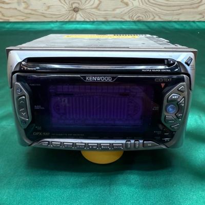 KENWOOD DPX-510 カセット CD プレイヤー デッキ イコライザー ケンウッド カーオーディオ 旧車 ドリフト 街道レーサー JAPAN R7672