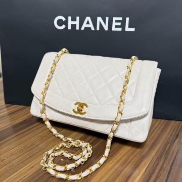 ★美品 シールあり★CHANEL シャネル ダイアナ25 チェーン ショルダーバッグ マトラッセ ココマーク ターンロック