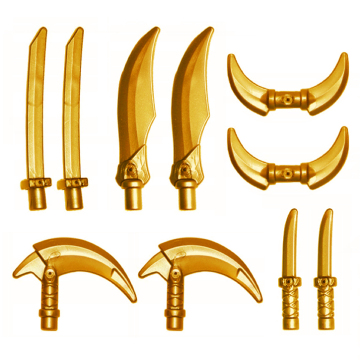 LEGO レゴ 正規品「 武器パック 1セット10個入り 」パールゴールド／ニンジャゴー 侍 忍者【新品未開封】No.37341