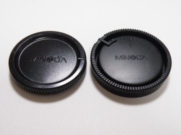 ◎ MINOLTA ミノルタ 純正 α Aマウント用 ボディキャップ BC-1000 + レンズ リアキャップ LC-1000