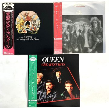 【ト足】 【美盤/帯付き】クイーン QUEEN LP レコード まとめ 華麗なるレースクイーン ザ・ゲーム グレイテスト・ヒッツ 他 AA000CHH3G