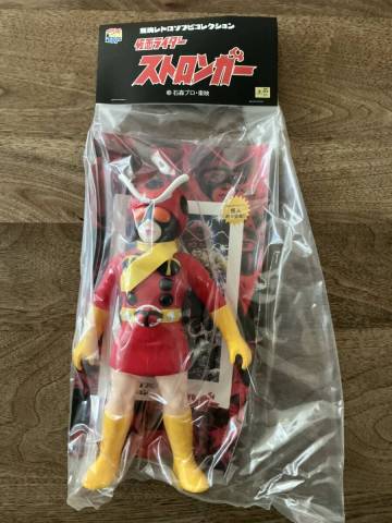 東映レトロソフビコレクション　メディコムトイ　電波人間タックル（仮面ライダーストロンガーより）未開封品