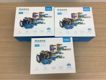 ◯営KU027-A11T80【埼玉発】Makeblock mBot 教育用ロボット 3台まとめ売り STEM 学習 プログラミング キット Bluetooth対応 通電のみ確認済