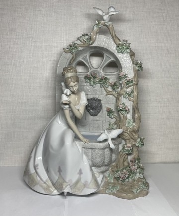 欠けあり LLADRO リヤドロ SPRING OF LOVE 愛のさえずり 1876 限定2000 1220/2000 HAND MADE IN SPAIN 置物 陶器