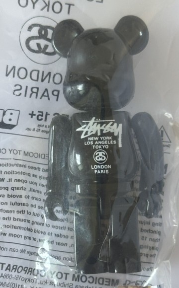 未開封品 STUSSY 非売品 ベアブリック 2006年 STUSSY WORLD TOUR キャンペーン BE@RBRICK ワールドツアー 黒 限定非売品 ノベルティ