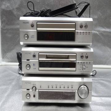 DENON システムコンポ DMD-F101 DCD-F101 DRA-F101 通電品 ジャンク Y20250728005