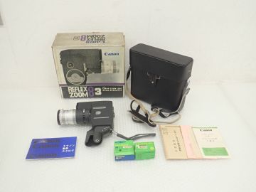 D722-80　キャノン Canon 8mmシネカメラ レフレックス　ズーム8-3 Reflex Zoom 8-3　箱・ケース付き　現状品　フィルムカメラ　映画撮影用