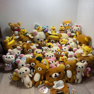 G031 リラックマ ぬいぐるみ Rilakkuma まとめて大量 タグ付き San-X 希少 Korilakkuma レアKiiroitori 入手困難 Oldキーホルダー JAPAN